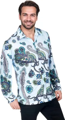 Produktbild von 70er Jahre Paisley Hemd Fasching Karnevalskostüm Größe: 54-56