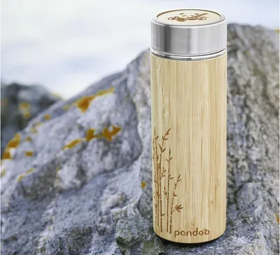 Produktbild von PANDOO Bambus Thermobecher 360 108335 4280001327399