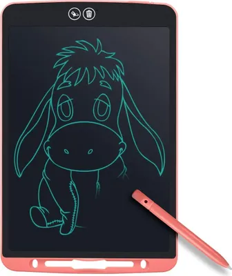 Produktbild von Teilweise Löschbares Writing Tablet,12 Zoll Elektronisch LCD Schreibtafel mit Anti-Clearance Funktion und Stift papierlos für Schreiben Malen Notizen Super als Geschenke (Pink)