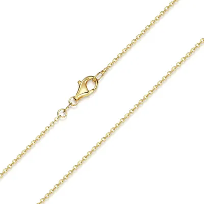 Produktbild von MATERIA Gold Ankerkette 925 Sterling Silber 1,2mm Halskette vergoldet in 40-80cm verfügbar #K61