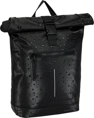 Produktbild von New Rebels New York Droplets Rolltop Rucksack – Wasserabweisend – 21 Liter – Laptopfach