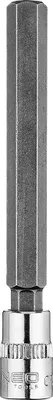 Zdjęcie produktu dla NEO TOOLS Końcówka sześciokątna H8 na nasadce 1/4", długa, 87 mm