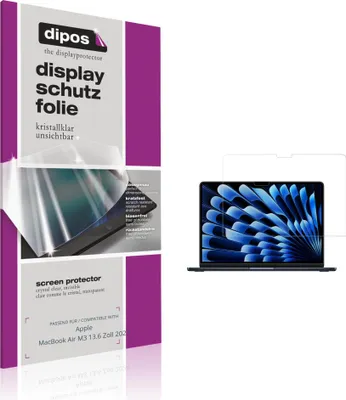 Image de 2x Film de protection d'écran pour Apple MacBook Air M3 13.6 Zoll 2024 protecteur clair dipos
