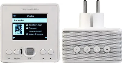 Produktbild von VR-Radio IRS-310 Internet Steckdosenradio mit WLAN & Bluetooth 5, 6,1-cm-Display, 6 Watt