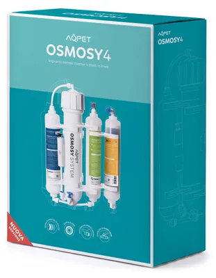 Produktbild von AQPET OSMOSY4 Osmose-Anlage 4 Stufen mit Harz zur Herstellung von osmotischem Wa