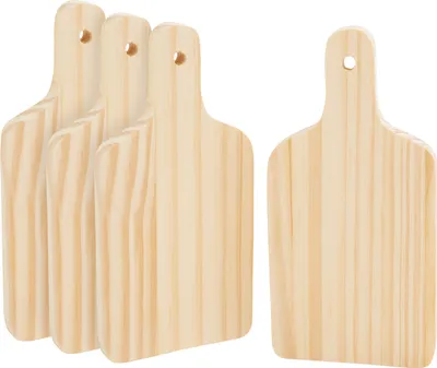 Produktbild von VBS Holzbrett "Minis", 4 Stück, Kiefernholz