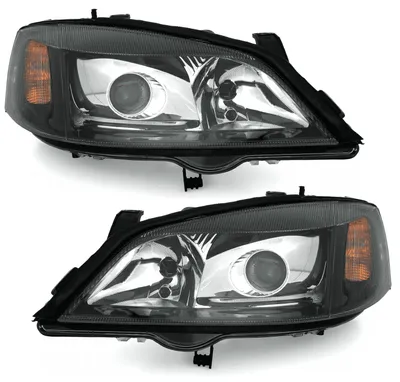 Für Opel Astra G 1998-2005 Xenon Scheinwerfer Schwarz LINKS + RECHTS D2s H7 in der Farbe Schwarz von AD TUNING GmbH & Co. KG