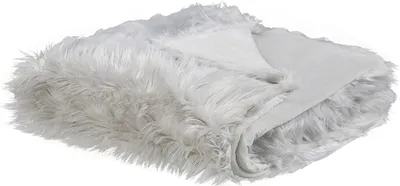 Obrázek produktu pro BELIANI Šedý přehoz 200 x 220 cm, deka z umělé kožešiny