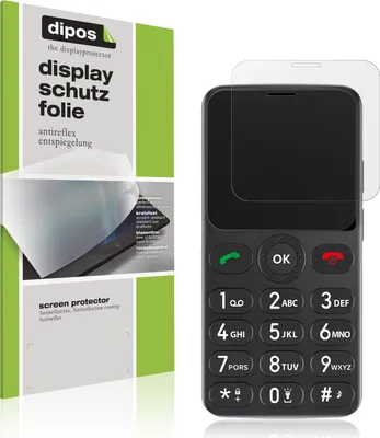 Produktbild von 4x Schutzfolie für Melefon Seniorenhandy matt Displayschutzfolie Folie Display Schutz dipos