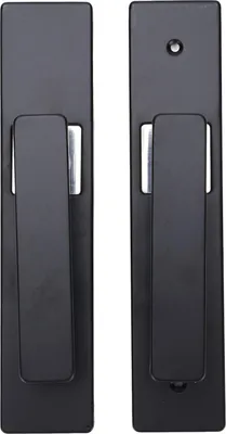 Image de ENTRÉE KEYED T��R SELLE INNIORIOR SORTIE INNOOR SALLE DE BAINS-CHAMBRES Serrure silencieuse alliage d'aluminium noir argent