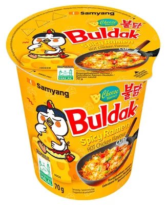 Image de Samyang Buldak Hot Chicken Flavour Cup Cheese Flavour 70g