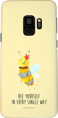 Produktbild von Mr. & Mrs. Panda Samsung Galaxy S9 Handyhülle Biene Blume - Gelb Pastell - Geschenk, Handy Schutzhülle, Smartphone Hülle, Cover