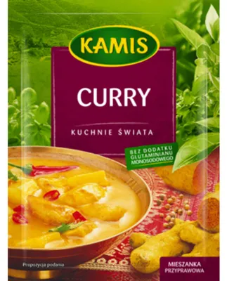 Zdjęcie produktu dla Kamis Kuchnie Świata Curry Mieszanka Przyprawowa 20 G