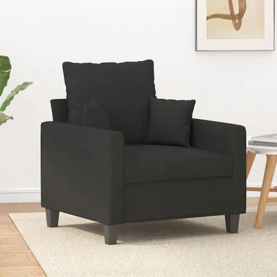 Produktbild von Schwarzer Sessel aus Stoff, 60 cm