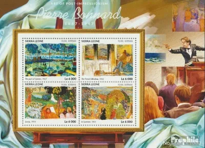 Produktbild von Briefmarken Sierra Leone 2015 Mi 6497-6500 Kleinbogen (kompl. Ausg.) postfrisch Pierre Bonnard