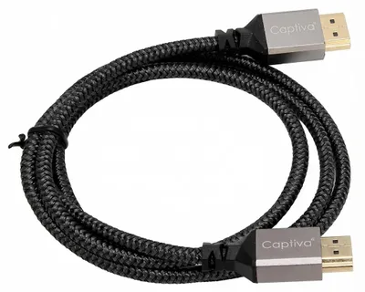 Productafbeelding van HDMI-kabel, zwart, 4K 60Hz, 1 meter, HighSpeed, vergulde connectoren