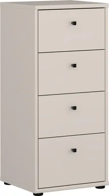Produktbild von Hochkommode >TEMPRA2< in Sand - 38,6x85,5x34,8cm (BxHxT)