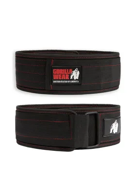 Produktbild von Gorilla Wear 4 Inch Nylon Belt black/red L/XL