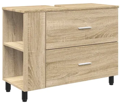 Obrázek produktu pro vidaXL Umyvadlová skříňka Sonoma dub 80 x 35 x 60 cm dřevotřísková deska