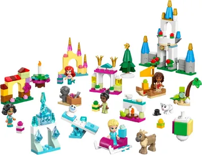 Productafbeelding van LEGO │ Disney Prinsessen Adventskalender 2024, constructiespeelgoed met 5 microfiguren, adventset voor kinderen, fantasierijke cadeausuggesties voor meisjes en jongens vanaf 5 jaar, kerstcadeau 43253