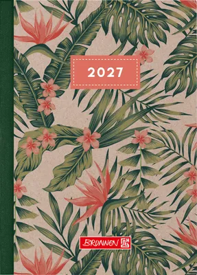 Produktbild von BRUNNEN 1073115017 Taschenkalender Mod. 731 2027 "Tropical" A6, Karton