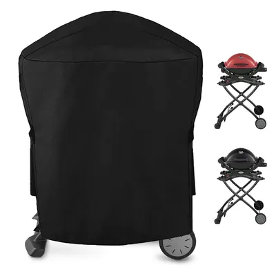Produktbild von Grillabdeckung 88×44×88 cm 210D wasserabweisend UV-beständig, BBQ Abdeckung mit Klettverschluss, passend für Q100/Q1000 Serie