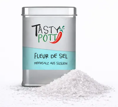 Produktbild von Tasty Pott Fleur de Sel Meersalz - 150g Dose