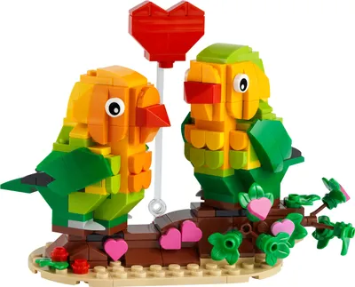Zdjęcie produktu dla LEGO Iconic Walentynkowe papużki nierozłączki, Zestaw do budowania, 8 lat(a), Plastik, 0 szt., 233 g