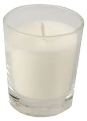 Produktbild von 6x Kerze im Glas mit Wachsfüllung Ø 56 mm · 67 mm weiss