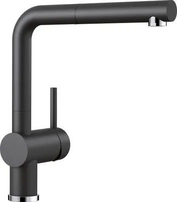 Produktbild von BLANCO LINUS-S, Ziehen, Silber, Metall, Hebelgriffe, Einzelbild, 140°