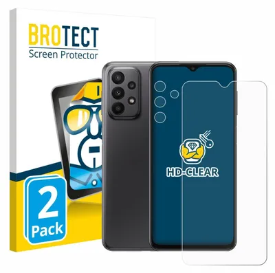 Produktbild von 2x Für Samsung Galaxy A23 5G (Display+Kamera) Schutzfolie BROTECT Displayschutz Display Schutz Folie Klar Transparent