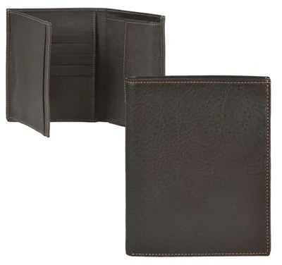 Produktbild von Sonnenleder Geldbörse Leder Herren Damen Hochformat Portemonnaie Geldbeutel DONAU mocca braun 822-130-77