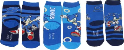 Produktbild von Sonic 3er-Pack Socken Coole Strümpfe & Söckchen für Kinder 23/26