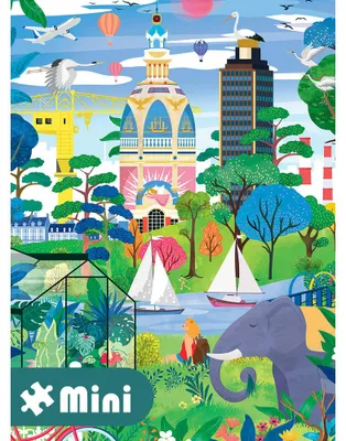Immagine prodotto di Pieces & Peace Puzzle Mini Nantes Fantastico - Puzzle da 96 pezzi