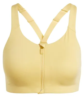 Produktbild von Adidas - Sport-BH für Damen, Mit vorderem Reißverschluss, Anliegende Passform GT15502 (70A) (Gelb)