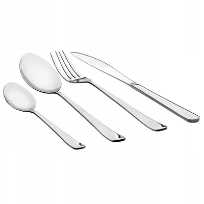 Produktbild von KADAX Besteckset aus Edelstahl "Diso", für 6 personen, Set inkl. Messer, Gabel, Löffel, Teelöffel, für Küche, 24 Stück