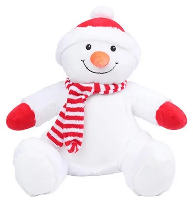Obrázok produktu pre Mumbles – plyšová hračka „Zippie“ snehuliak LT4163 (44 cm) (biela/červená)