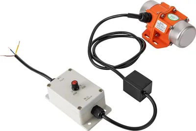 Produktbild von Vibrationsmotor - HY-0.1 AC Asynchronmotor - 30 W - 3000 U/min - 220 V - Drehzahlregler - Handstart - Orange