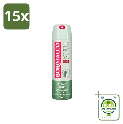 Produktbild von 15 x Borotalco Men Musk Deodorant Spray - 150 ml - Großpackung - 15 Stücke