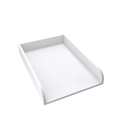 Produktbild von regalik Wickelaufsatz Universal, Wickeltischaufsatz für Kommoden in beliebiger Breite, Abnehmbar Wickelkommode aufsatz, Abgerundeten Frontplatten, Weiß, 72cm x 54cm