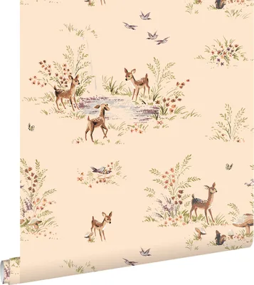 Immagine prodotto di ESTAhome carta da parati cervi beige caldo 50 x 900 cm