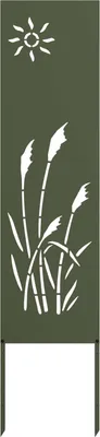 Produktbild von Garten Sichtschutz-Leinwand Olivgrün 32 x 140 cm
