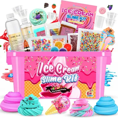 Immagine prodotto di Kit per creare slime, 28 pezzi, set di slime soffice, per bambini dai 6 ai 12 anni, giocattolo creativo