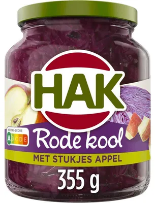 Immagine prodotto di Hak Cavolo Rosso con Pezzi di Mela 355 g – Fresco e versatile per i piatti