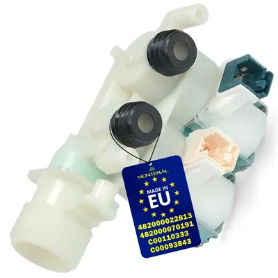 Eingangsmagnetventil Waschmaschine 2 Ausgänge 180° C00110333