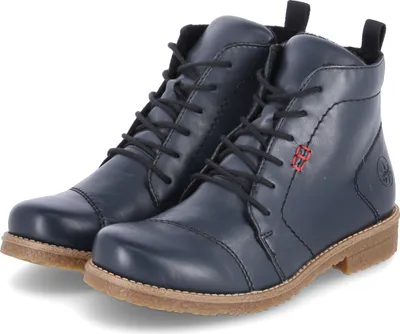 Produktbild von Rieker Schnürstiefeletten Damen Kunstleder Blau Größe: 39