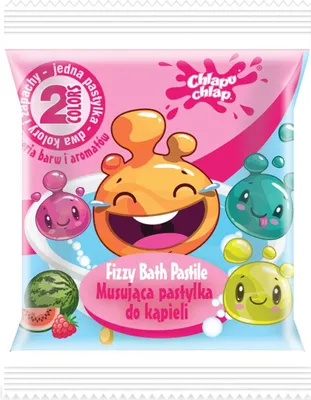 Produktbild von Zweifarbige Badepastille Himbeer/Wassermelone