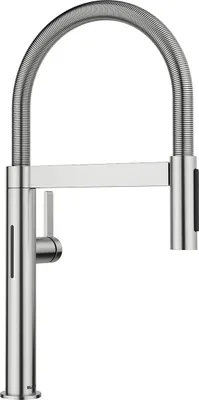 Produktbild von BLANCO CULINA-S II Mini Sensor Küchenarmatur Wasserhahn Hochdruck PVD steel Schlauchbrause - inkl.