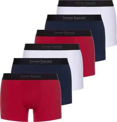 Produktbild von Bruno Banani 6er Pack Energy Retro Short / Pant Elastischer Softgummibund, Enganliegende Comfort Fit Qualität, Gedoppelter Frontbereich
