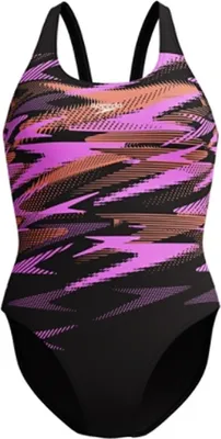 Image de Maillot de bain Speedo Hyperboom Placement Muscleback, pour femmes, couleur : noir et rose, taille : 36